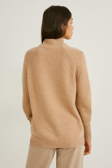 Donna - Maglione di cashmere - marrone chiaro