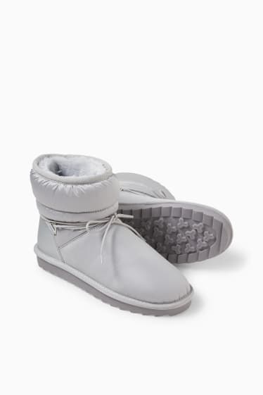 Damen - Boots - silber