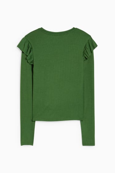 Donna - CLOCKHOUSE - maglia a maniche lunghe - verde scuro