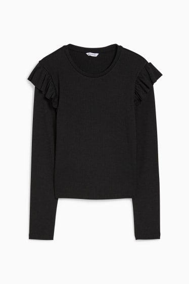 Damen - CLOCKHOUSE - Langarmshirt - schwarz