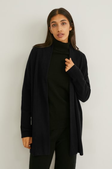 Donna - Cardigan di cashmere - nero