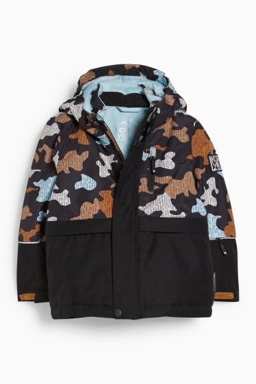 Enfants garçons - Veste de ski à capuche - noir