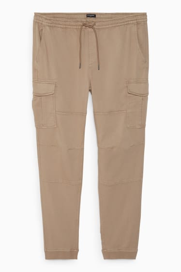 Men - CLOCKHOUSE - cargo trousers - slim fit - beige