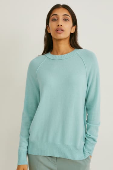 Femmes - Pull en cachemire - vert menthe