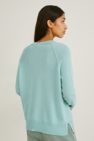 Damen - Kaschmir-Pullover - mintgrün