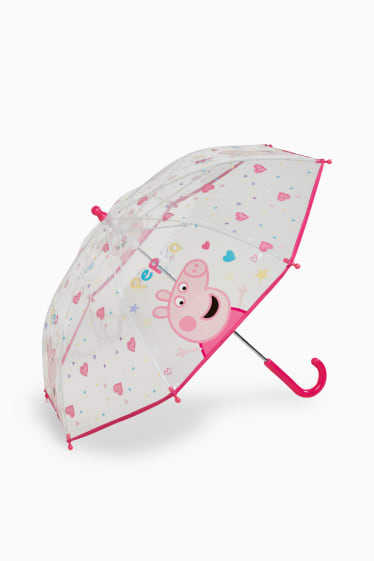 Dzieci - Świnka Peppa - parasol - jasnoróżowy