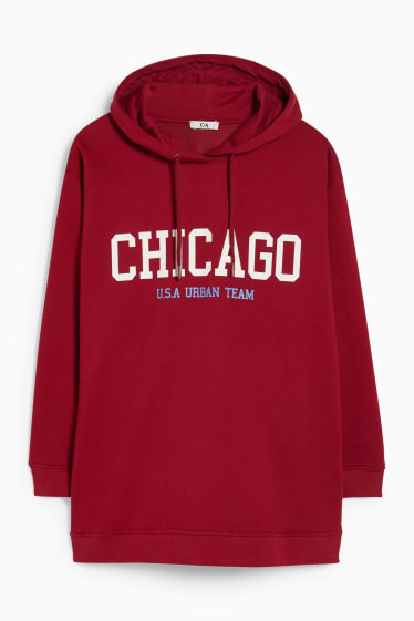 Damen - Hoodie - dunkelrot