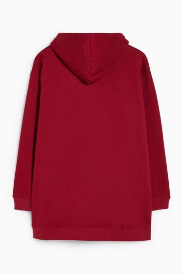 Damen - Hoodie - dunkelrot