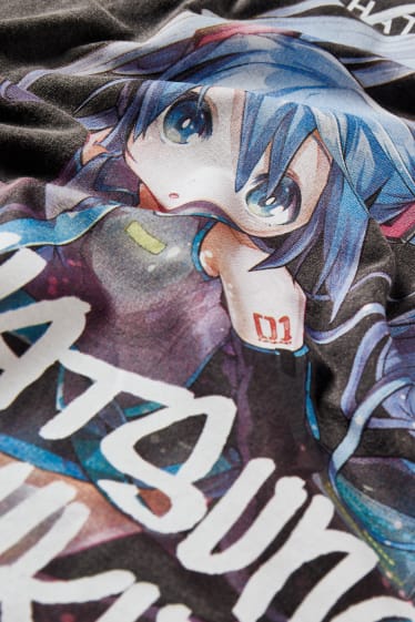 Teens & young adults - CLOCKHOUSE - T-shirt - Hatsune Miku - dark gray