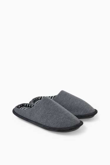 Hombre - Zapatillas de casa - negro / gris oscuro