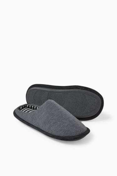 Hombre - Zapatillas de casa - negro / gris oscuro