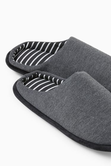 Hombre - Zapatillas de casa - negro / gris oscuro