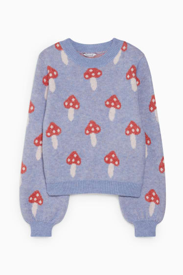 Women - CLOCKHOUSE - jumper - patterned - blue