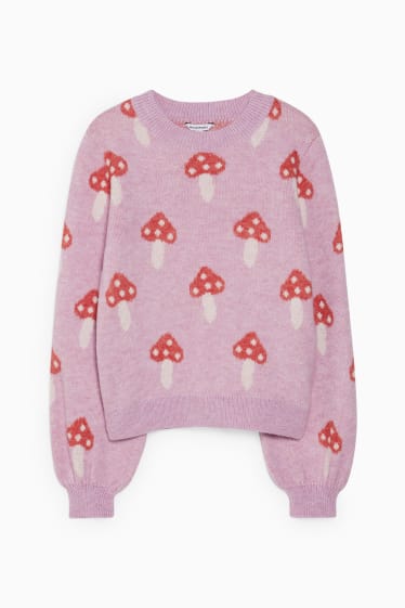 Mujer - CLOCKHOUSE - jersey - estampado - violeta claro