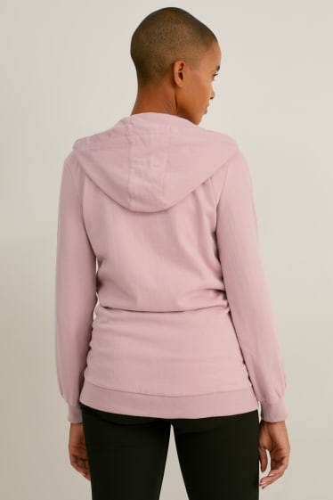 Mujer - Sudadera de lactancia con capucha - rosa