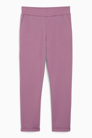 Femmes - Pantalon en jersey - skinny fit - violet