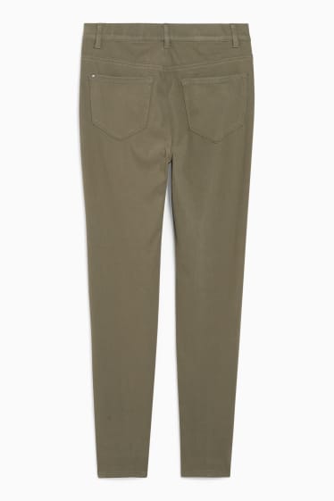 Femmes - Pantalon - high waist - skinny fit - 4 Way Stretch - vert foncé