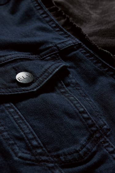 Femmes - E.L.V. Denim - veste en jean - unisexe - jean bleu foncé