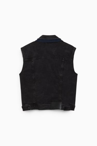 Women - E.L.V. denim - denim waistcoat - genderneutral - denim-dark gray