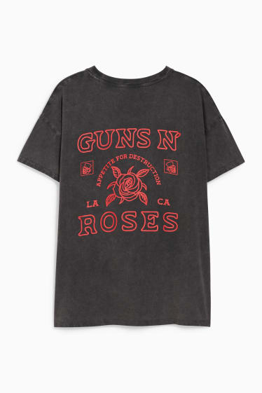 Dámské - CLOCKHOUSE - tričko - Guns N' Roses - černá