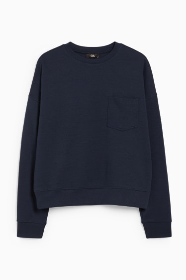 Damen - Langarmshirt - dunkelblau