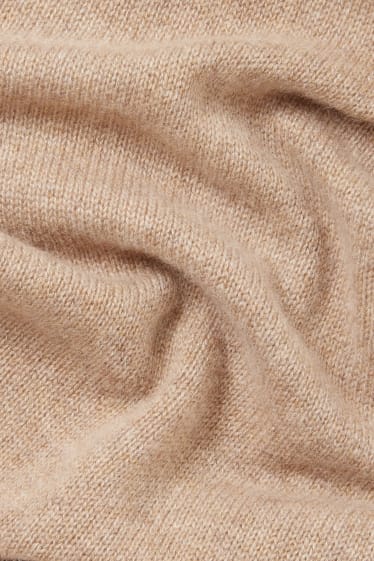 Men - Cashmere scarf - taupe