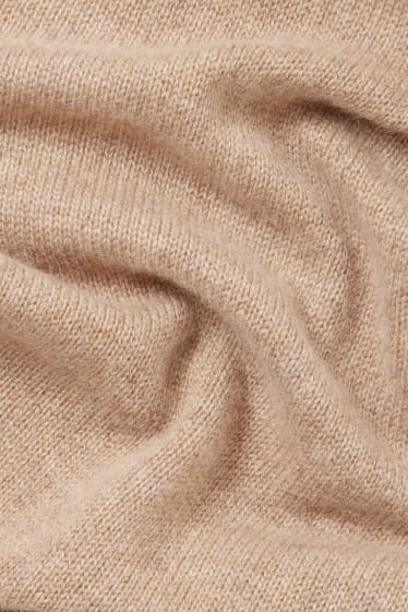 Uomo - Sciarpa di cashmere - tortora