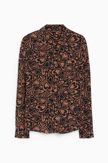 Teens & young adults - CLOCKHOUSE - blouse - patterned - brown