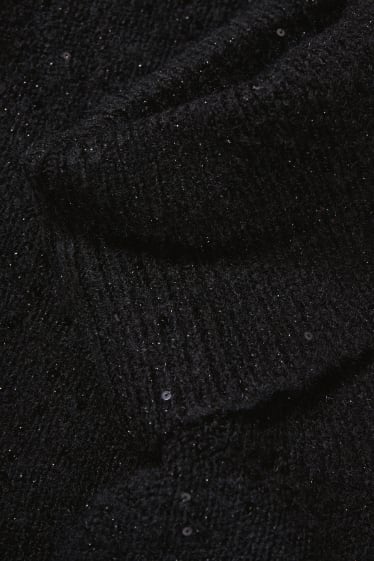 Femmes - Pullover à col roulé - noir