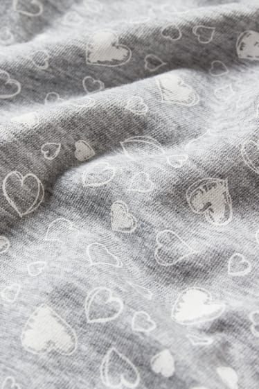 Donna - Camicia da notte per allattamento - grigio melange