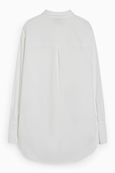 Dames - Blouse - gemakkelijk te strijken - wit