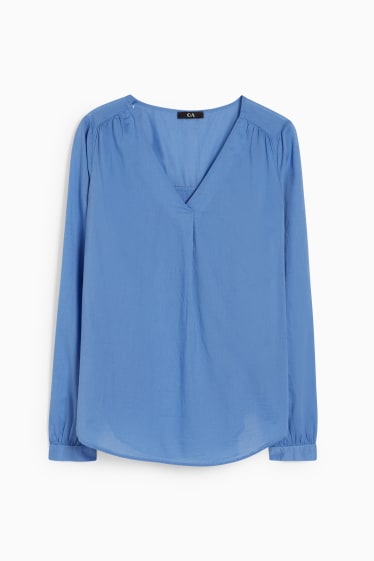 Dames - Blouse - blauw