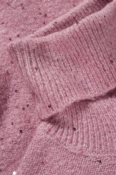 Femmes - Pullover à col roulé - violet clair