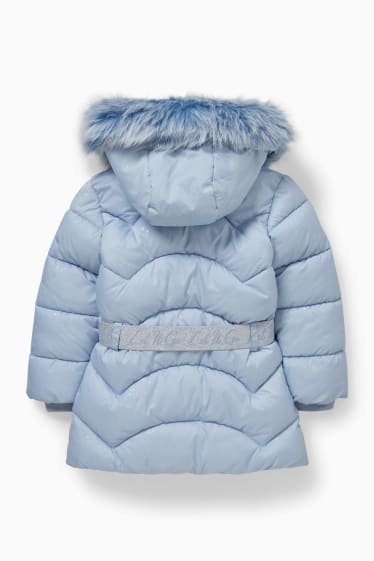 Kinderen - Frozen - gewatteerde jas met capuchon - lichtblauw
