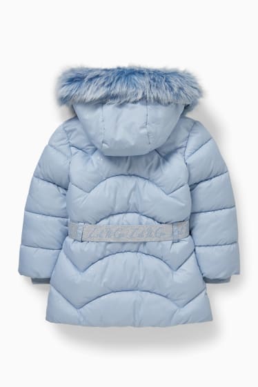 Kinder - Die Eiskönigin - Steppjacke mit Kapuze - hellblau