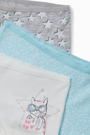 Kinderen - Set van 3 - boxershort - mintgroen