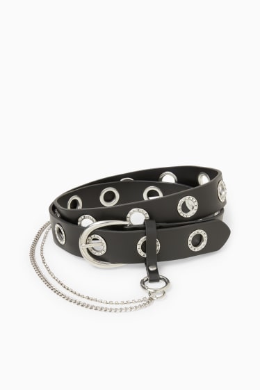 Teens & young adults - CLOCKHOUSE - belt - faux leather - black