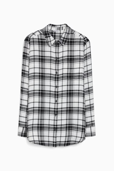 Teens & young adults - CLOCKHOUSE - blouse - check - black / white