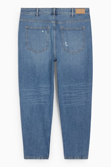 Women - CLOCKHOUSE - mom jeans - high waist - blue denim