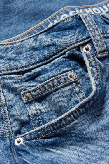 Kobiety - CLOCKHOUSE - wide leg jeans - wysoki stan - dżins-niebieski