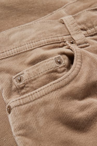 Home - Pantalons de pana - regular fit - LYCRA® - marró clar