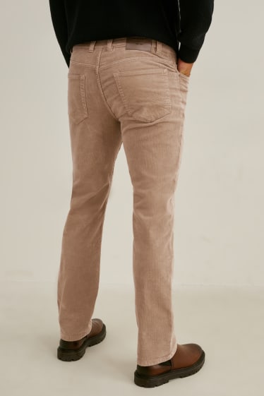 Home - Pantalons de pana - regular fit - LYCRA® - marró clar