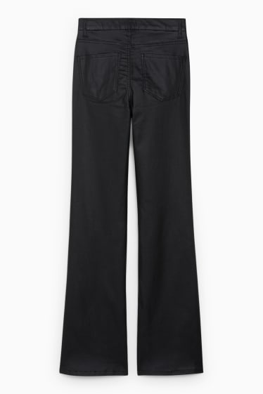 Damen - CLOCKHOUSE - Hose - High Waist - Flared - schwarz