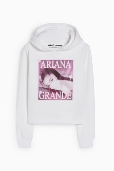 Enfants filles - Ariana Grande - sweat à capuche - blanc crème