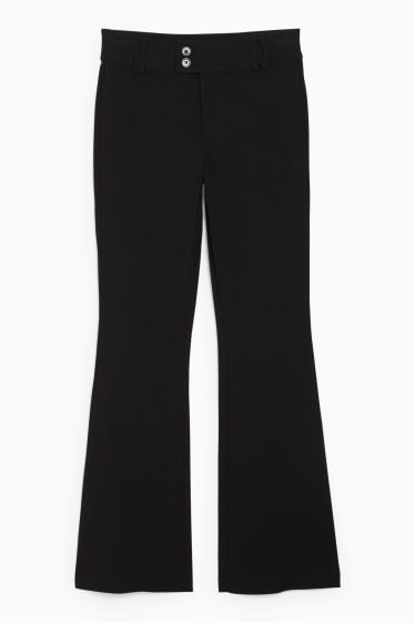 Femmes - CLOCKHOUSE - pantalon en jersey - Flared - noir