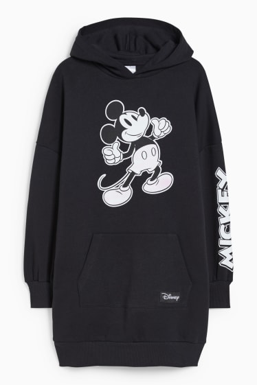 Nen/a - Mickey Mouse - vestit de punt amb caputxa - negre