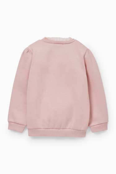 Kinder - Einhorn - Sweatshirt - Glanz-Effekt - rosa