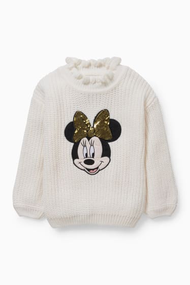 Enfants - Minnie Mouse - pull - blanc crème