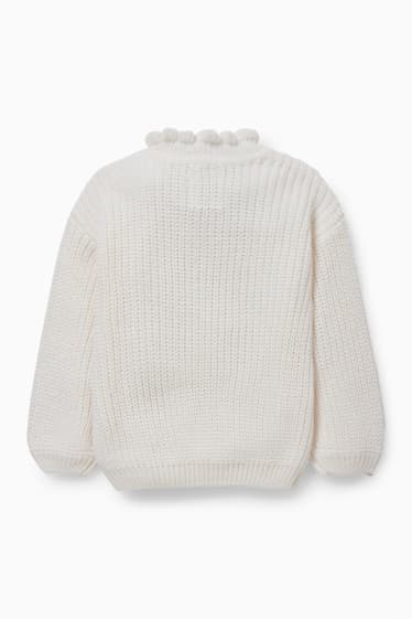 Kinder Mädchen - Minnie Maus - Pullover - cremeweiss