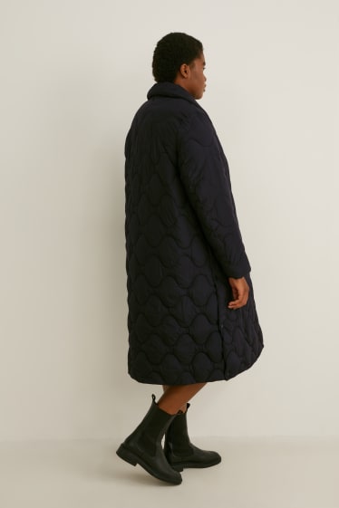 Women - Quilted coat - black